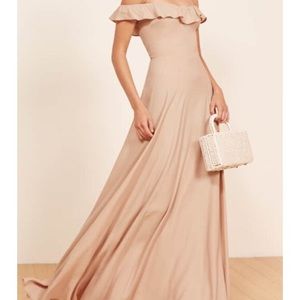 Reformation Verbena Dress in Champagne